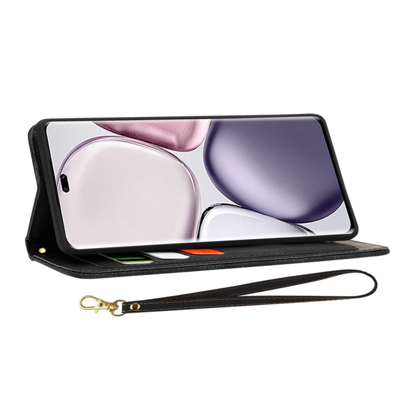 Husa personalizata fete Honor Magic7 Lite Techsuit FlipCraft, negru