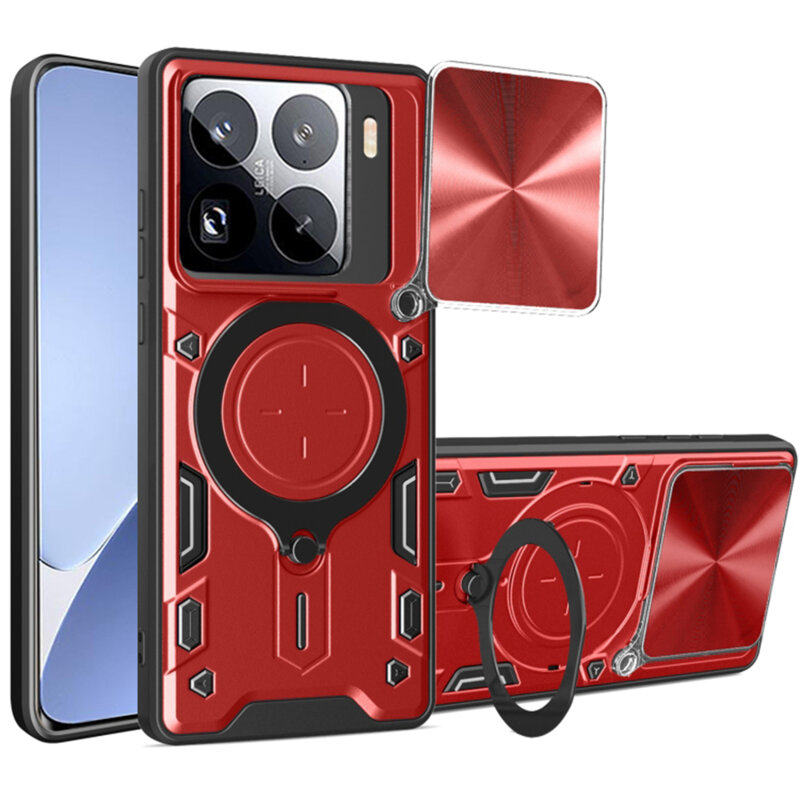 Husa Xiaomi 15 Pro Techsuit CamGuard Pro, rosu