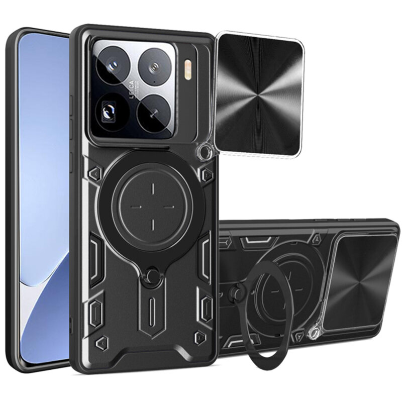 Husa Xiaomi 15 Pro Techsuit CamGuard Pro, negru