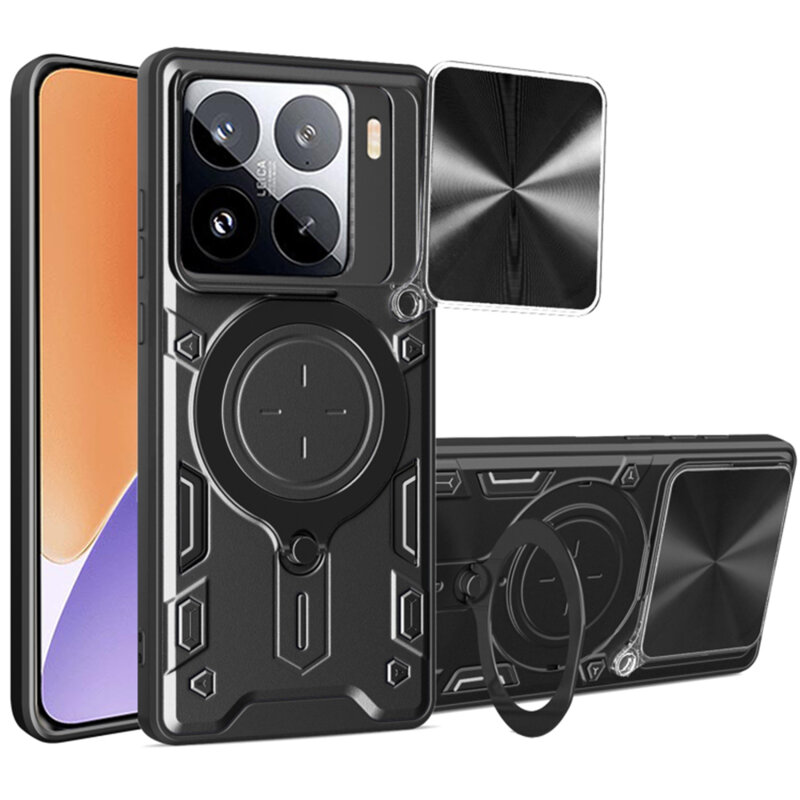 Husa Xiaomi 15 Techsuit CamGuard Pro, negru