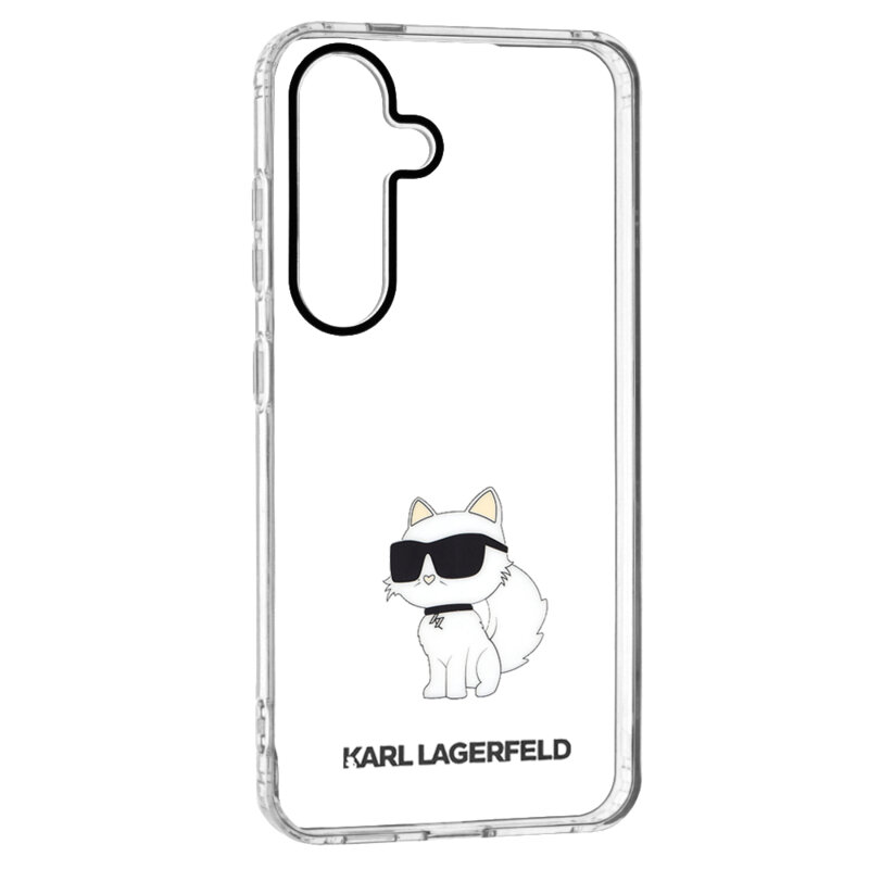Husa Samsung Galaxy S24 Karl Lagerfeld IML Luxury, Choupette, transparent, KLHCS24SHNCHTCT