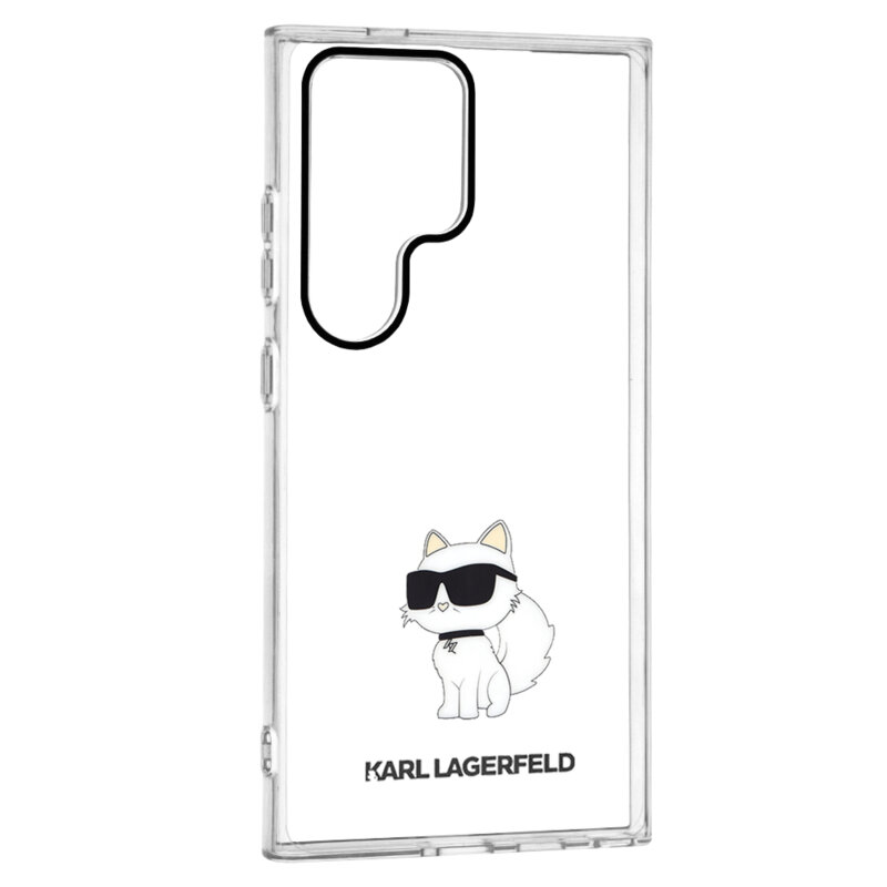 Husa Samsung Galaxy S24 Ultra Karl Lagerfeld IML Luxury, Choupette, transparent, KLHCS24LHNCHTCT