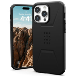 Husa iPhone 15 Pro UAG Civilian MagSafe, Black