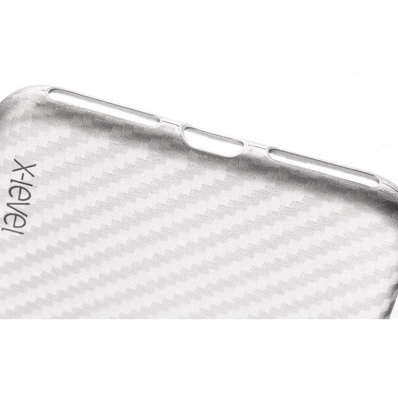 Husa Iphone 7 Plus X-Level ColorFiber - Silver