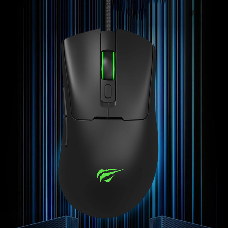 Mouse gaming pentru laptop cu lumini RGB Havit MS966, negru