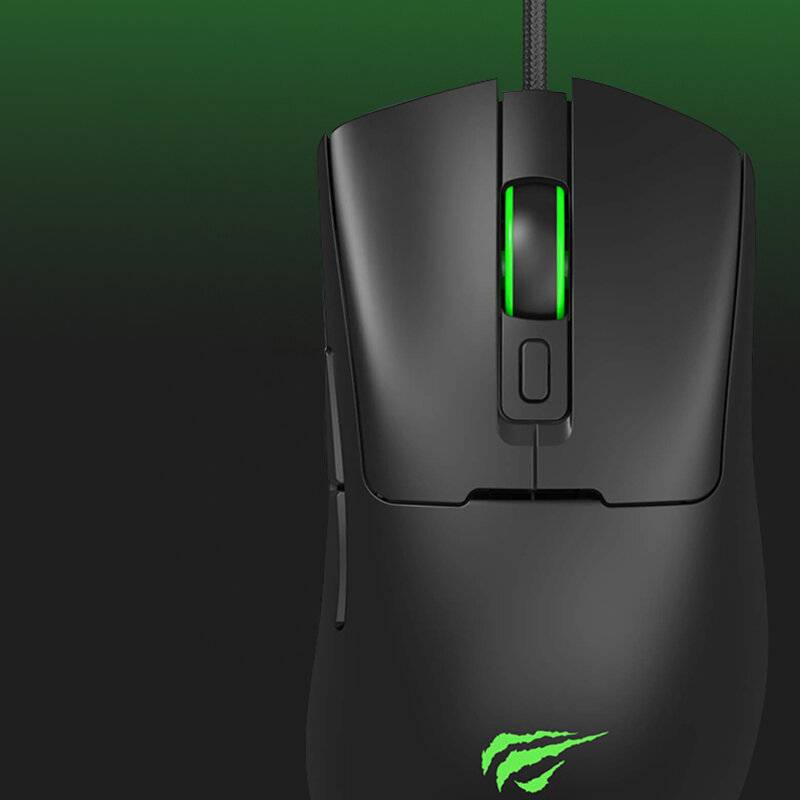 Mouse gaming pentru laptop cu lumini RGB Havit MS966, negru