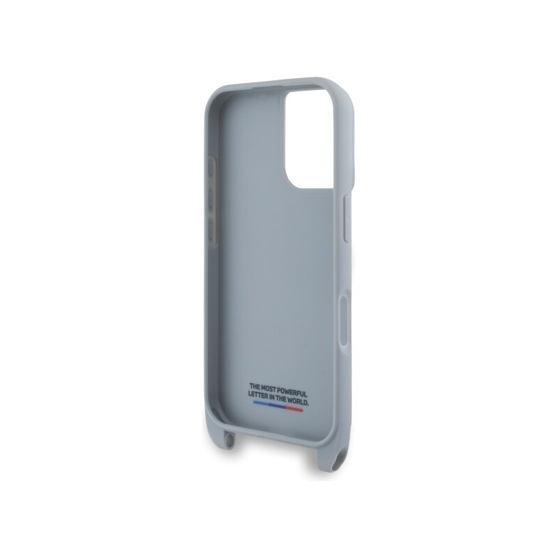 Husa BMW iPhone 16 Leather M Edition Carbon Stripe & Strap, negru, BMHCP16S23PSCCG