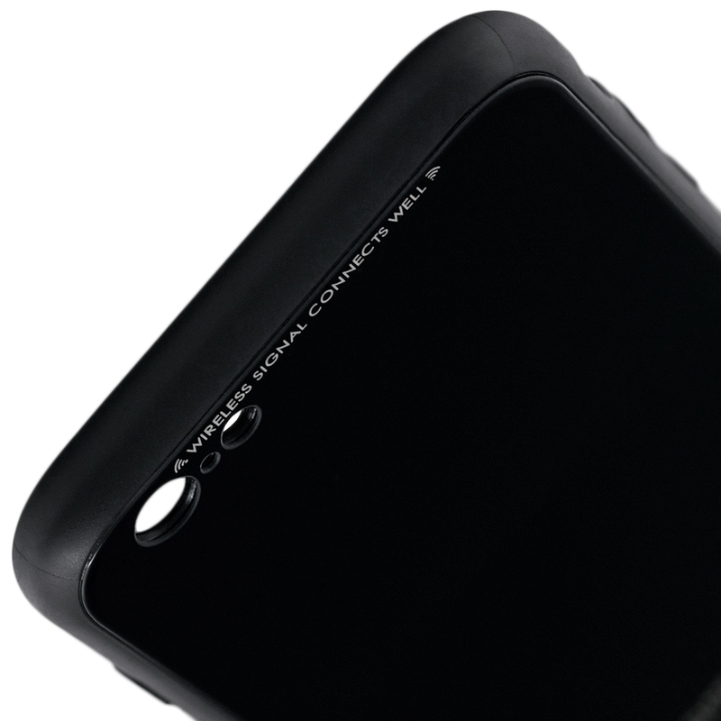 Husa iPhone 6, 6S Glass Series - Negru