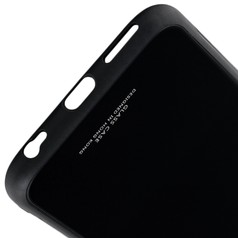 Husa iPhone 6, 6S Glass Series - Negru