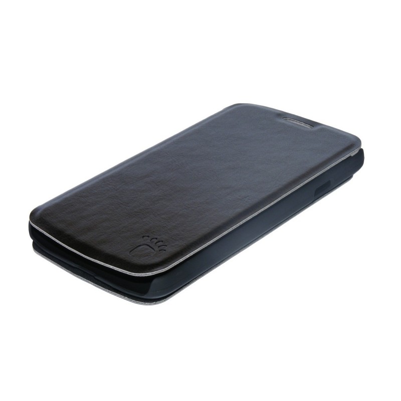 Husa LG L65 D280 D285 Toc Flip Carte Negru PAW