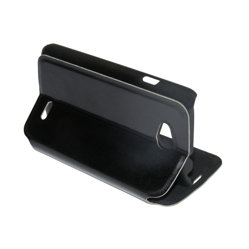 Husa LG L65 D280 D285 Toc Flip Carte Negru PAW