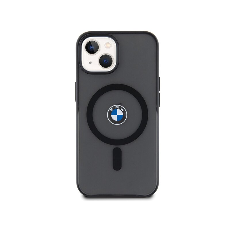 Husa BMW iPhone 15 Plus Hardcase IML Signature MagSafe, negru, BMHMP15MDSLK