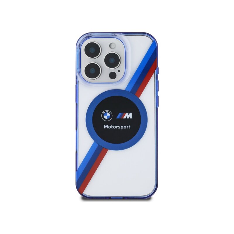 Husa BMW iPhone 16 Pro Max Hardcase Motorsport IML Circle MagSafe, transparenta, BMHMP16X23HTPUT