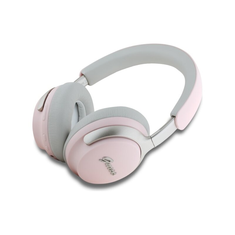 Casti Guess Bluetooth wireless ANC, IPX4, roz, GUBHC22PSBCSMP