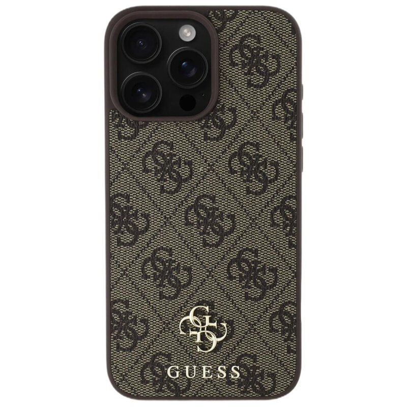 Husa originala Guess iPhone 16 Pro Max Hardcase 4G Classic MagSafe, maro, GUHMP16XP4SM4MW