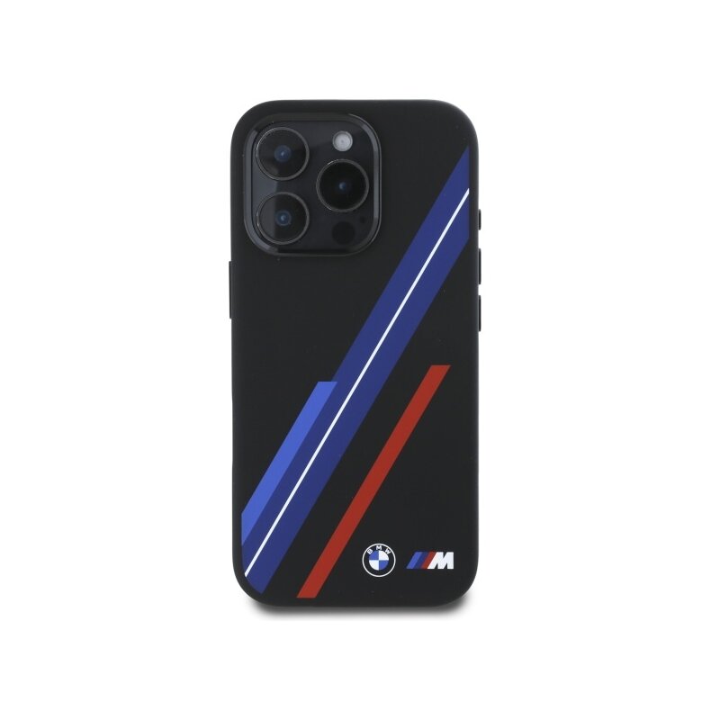 Husa BMW iPhone 16 Pro Max Silicone, negru, BMHMP16X23SSPK