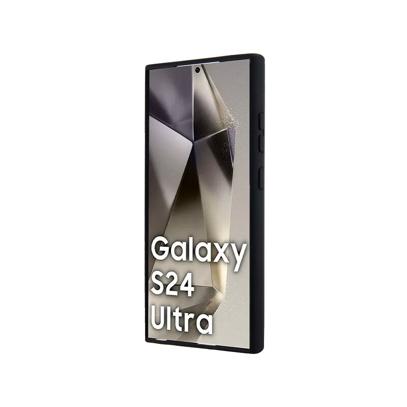 Husa BMW Samsung Galaxy S24 Ultra Hardcase M Silicone Printed Ring MagSafe, negru, BMHMS24L23SROK