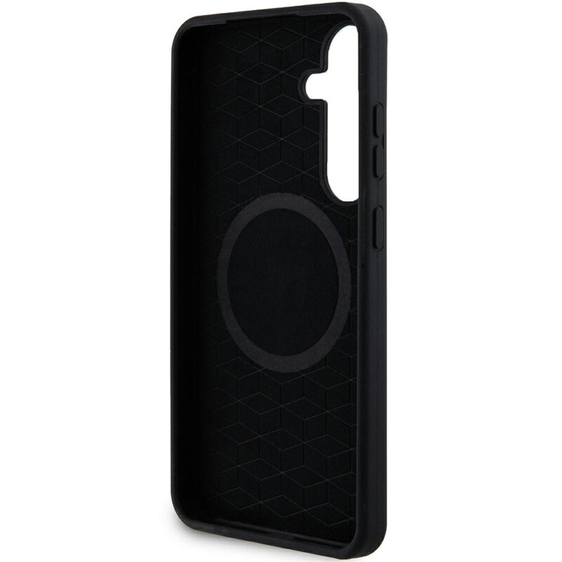 Husa BMW Samsung Galaxy S24 Plus Hardcase M Silicone Printed Ring MagSafe, negru, BMHMS24M23SROK