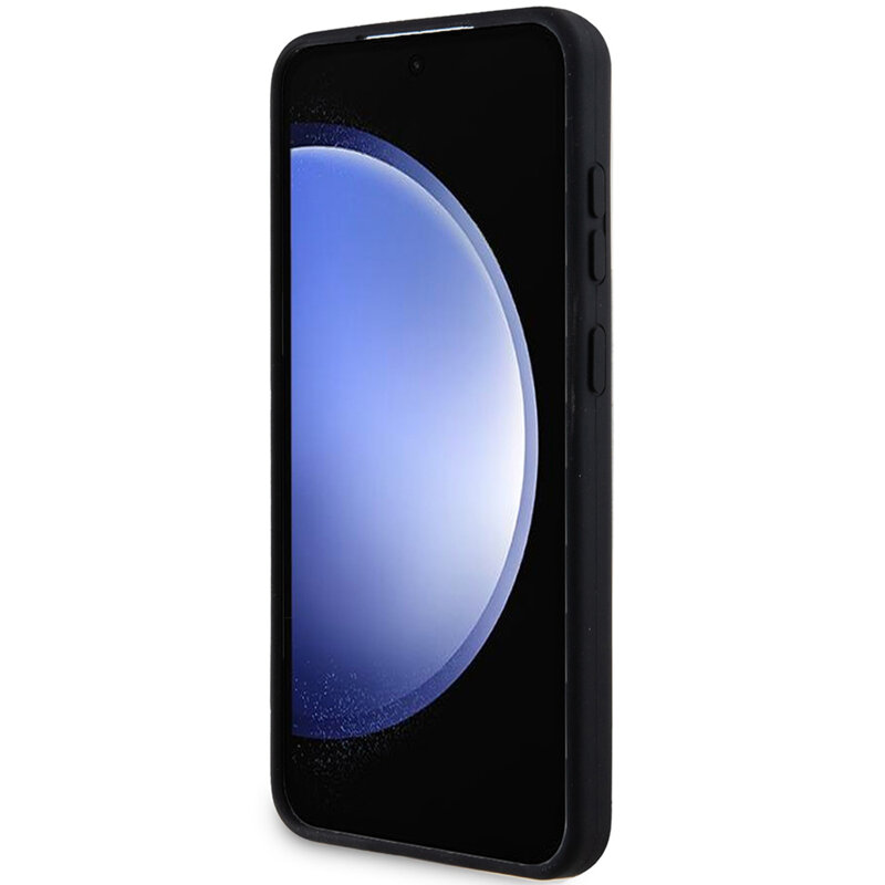 Husa BMW Samsung Galaxy S24 Plus Hardcase M Silicone Printed Ring MagSafe, negru, BMHMS24M23SROK