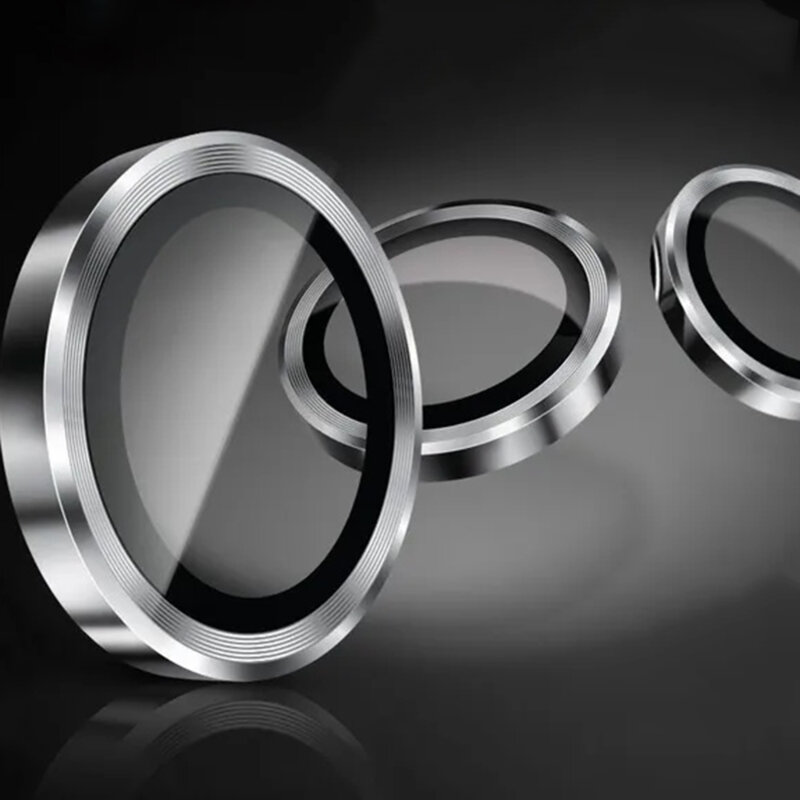 Folie sticla iPhone 14 Camera Protector Lito S+, argintiu