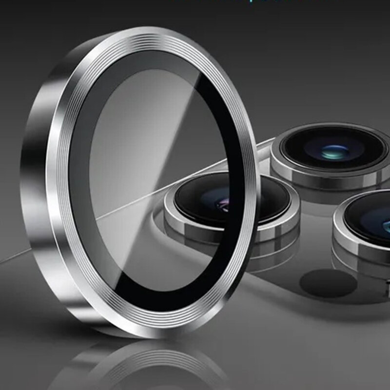 Folie sticla iPhone 14 Pro Camera Protector Lito S+, argintiu