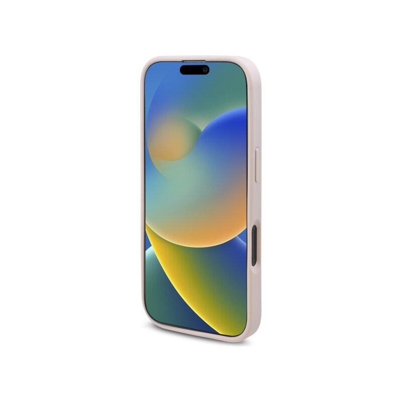 Husa originala Guess iPhone 16 Pro Hardcase 4G Flower Print MagSafe, roz, GUHMP16LP4ROPEMCP