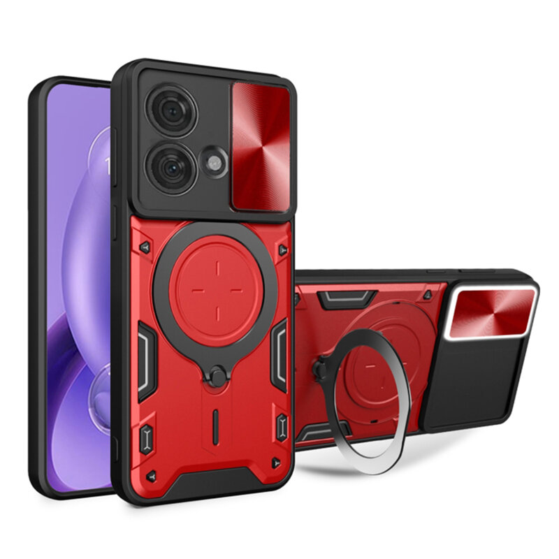 Husa Motorola Edge 40 Neo Techsuit CamGuard Pro, rosu