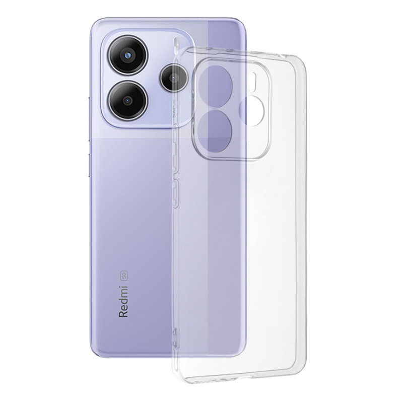Husa Xiaomi Redmi Note 14 5G Techsuit Clear Silicone, transparenta