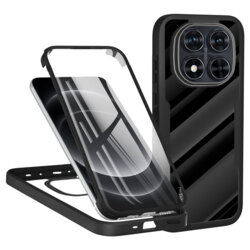 Husa 360° Xiaomi Redmi Note 14 Pro 5G Techsuit ColorVerse, negru