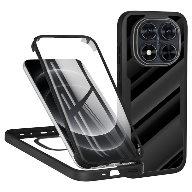 Husa 360° Xiaomi Redmi Note 14 Pro 5G Techsuit ColorVerse, negru
