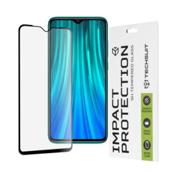 Folie sticla Xiaomi Redmi Note 8 Pro Techsuit 111D Full Glue Full Cover, negru