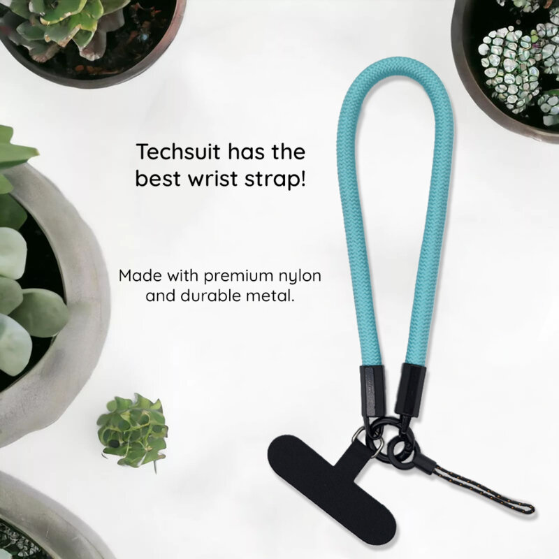 Snur telefon universal Techsuit Rope Wrist Strap RWS2-07, bleumarin