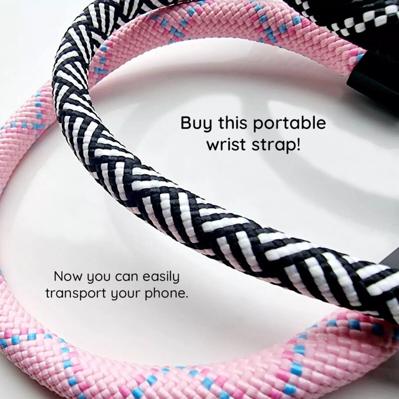 Snur telefon universal Techsuit Rope Wrist Strap RWS2-07, bleumarin