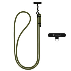 Lanyard telefon Techsuit Rope Crossbody Strap RCS1-06, verde camuflaj