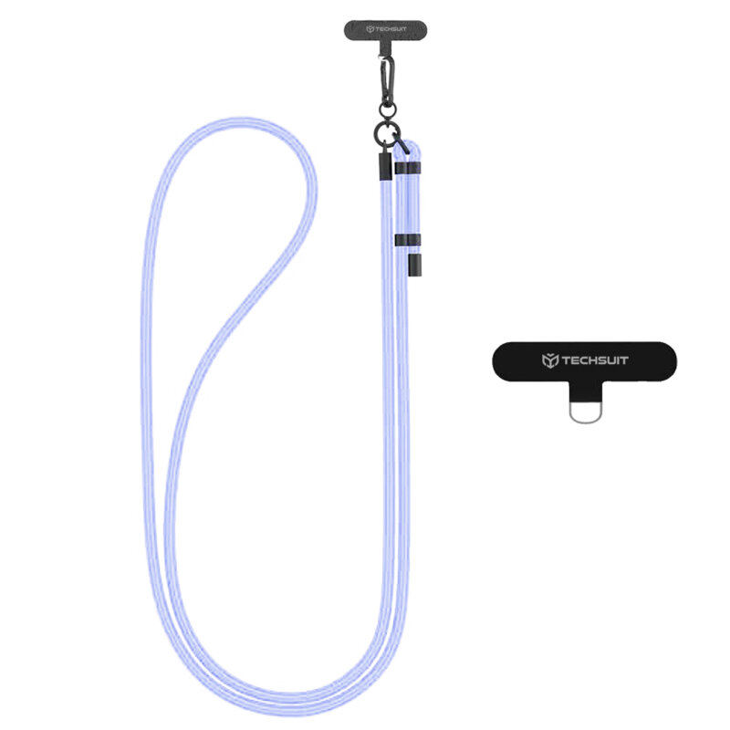 Lanyard telefon Techsuit Rope Crossbody Strap RCS1-32, mov deschis
