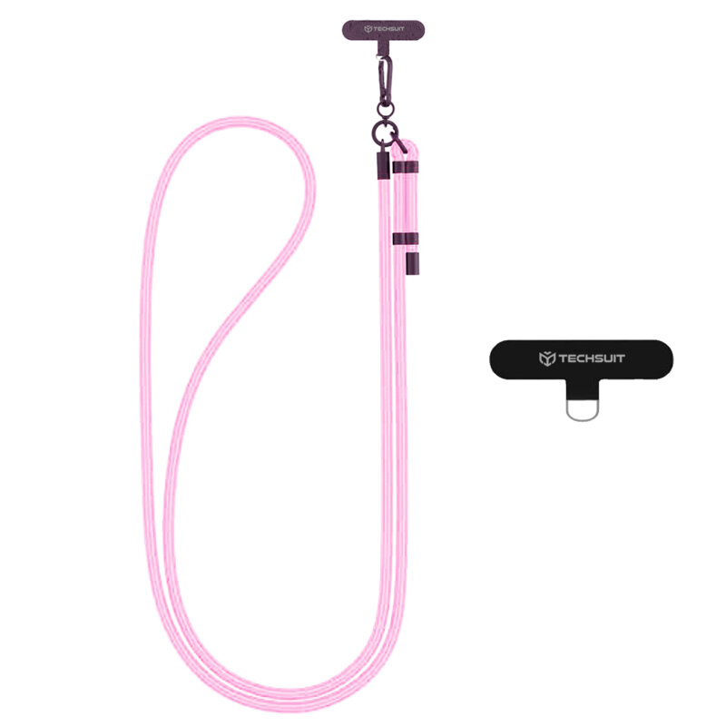 Lanyard telefon Techsuit Rope Crossbody Strap RCS1-25, roz