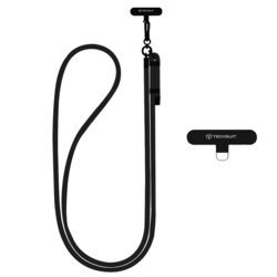 Lanyard telefon Techsuit Rope Crossbody Strap RCS1-03, negru