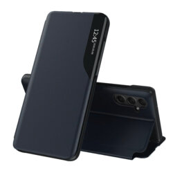 Husa Samsung Galaxy S25 Eco Leather View flip tip carte, albastru