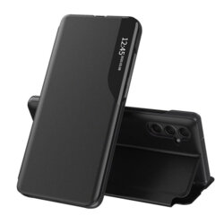 Husa Samsung Galaxy S25 Eco Leather View flip tip carte, negru