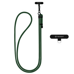 Lanyard telefon Techsuit Rope Crossbody Strap RCS1-04, verde inchis