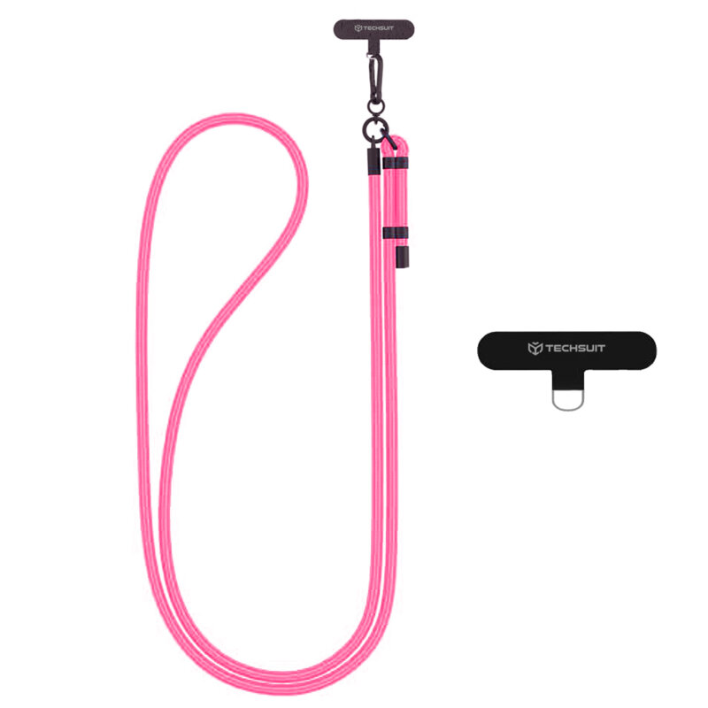 Lanyard telefon Techsuit Rope Crossbody Strap RCS1-05, fucsia