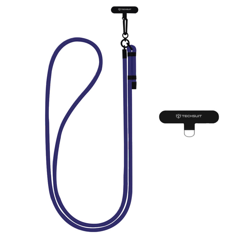 Lanyard telefon Techsuit Rope Crossbody Strap RCS1-78, bleumarin