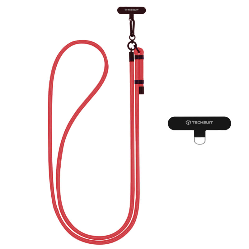 Lanyard telefon Techsuit Rope Crossbody Strap RCS1-33, rosu
