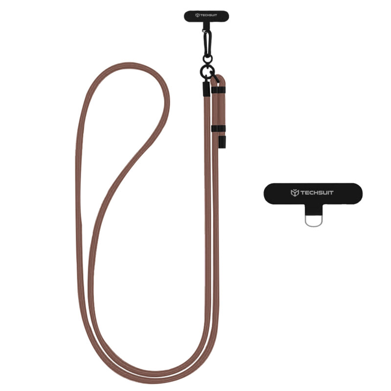 Lanyard telefon Techsuit Rope Crossbody Strap RCS1-72, maro