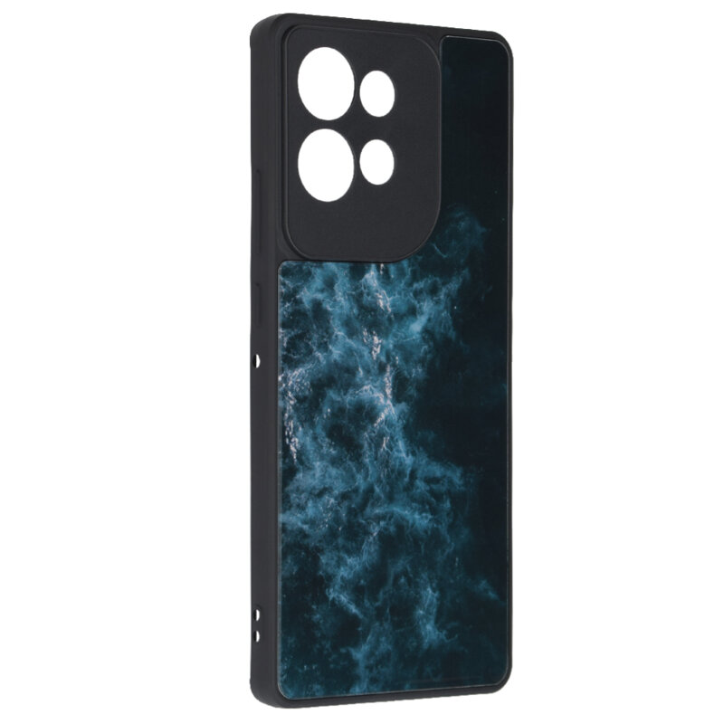 Husa Motorola Edge 50 Techsuit Glaze, Blue Nebula