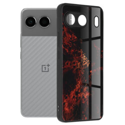 Husa OnePlus Nord 4 Techsuit Glaze, Red Nebula