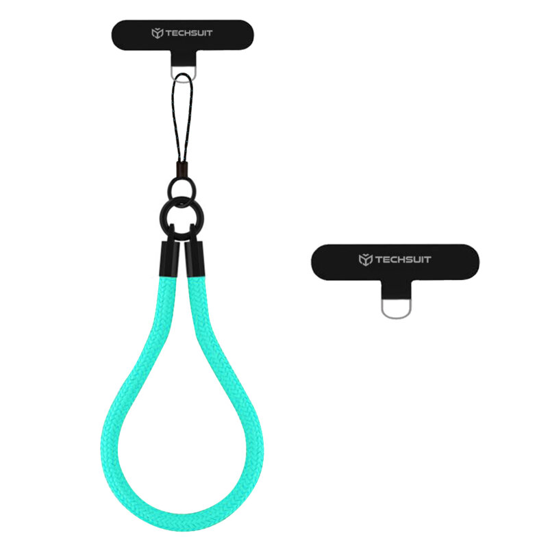 Snur telefon universal Techsuit Rope Wrist Strap RWS2-70, cyan