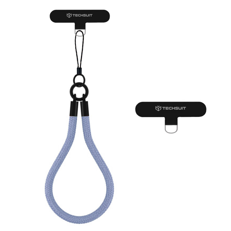 Snur telefon universal Techsuit Rope Wrist Strap RWS2-17, bleu