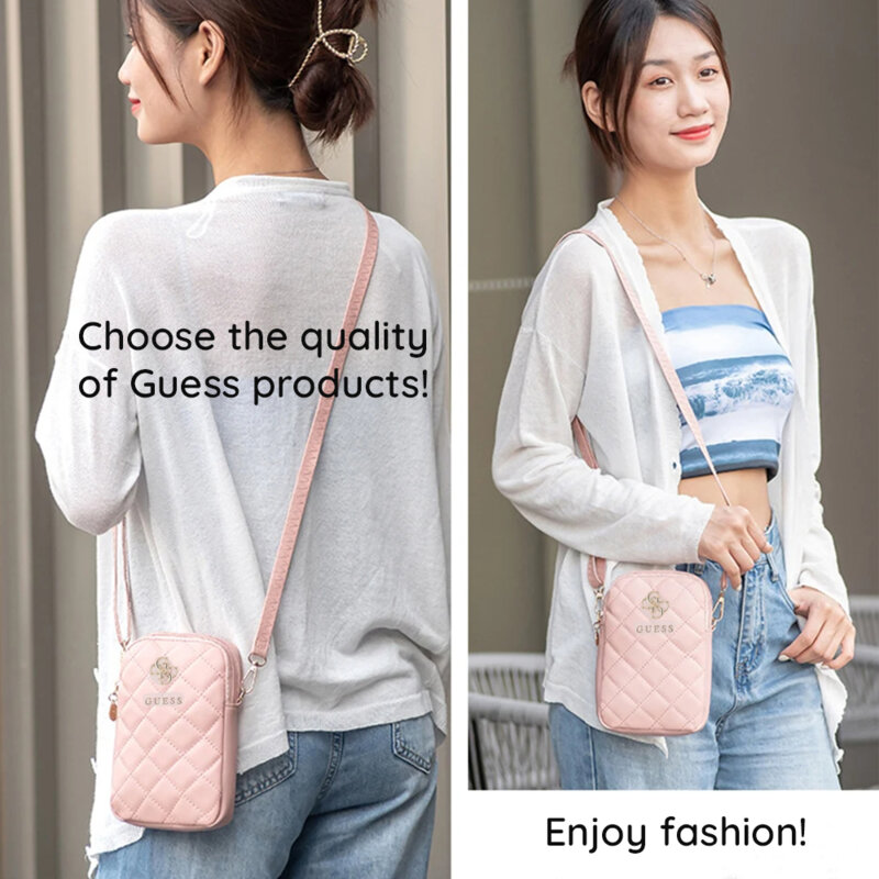 Geanta Guess dama pentru telefon, negru, GUWBZPSQSSGK