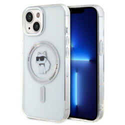 Husa iPhone 15 Karl Lagerfeld IML MagSafe, Choupette, clear, KLHMP15SHFCCNOT